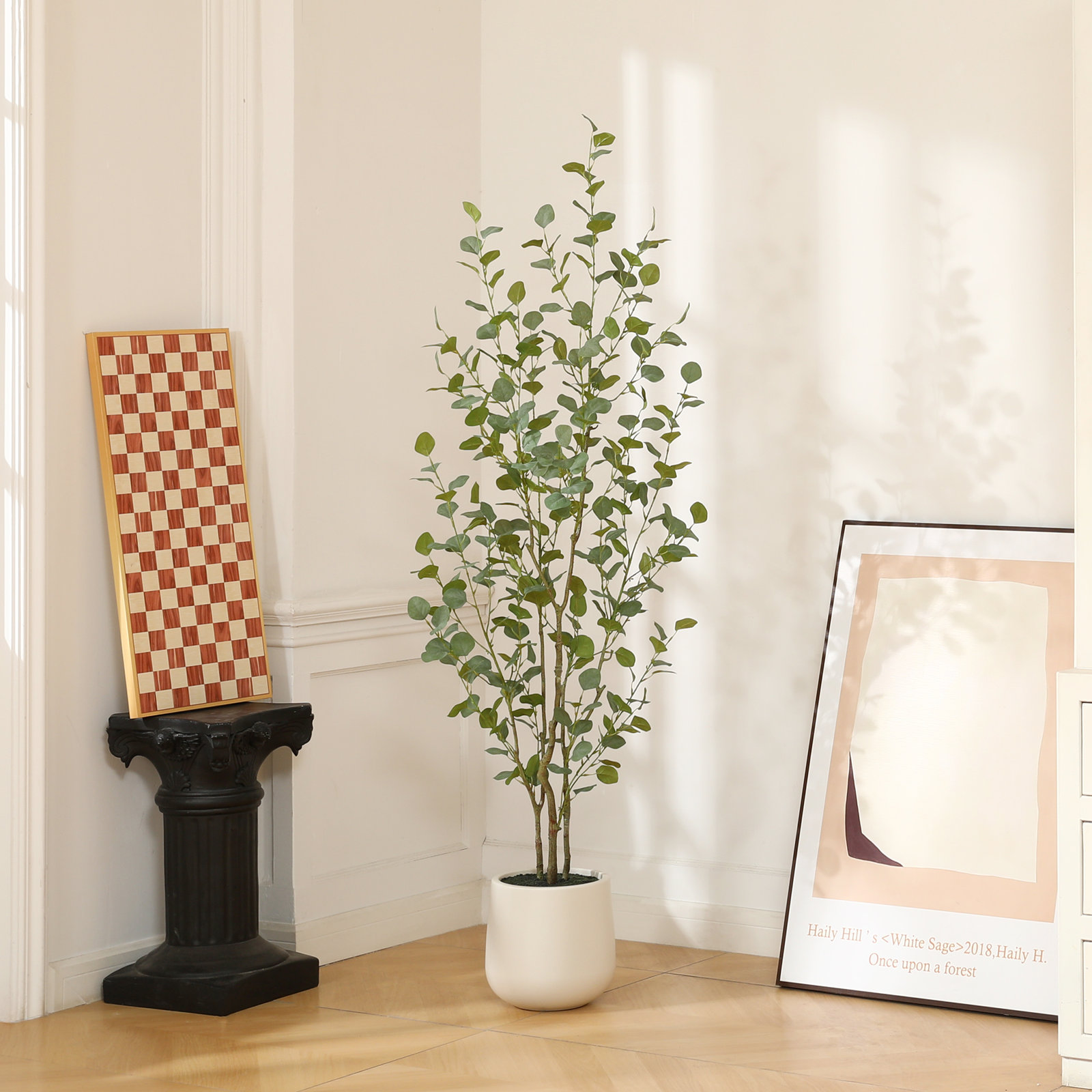 Adalia Eucalyptus Tree in Pot, 72" H x 24" W x 24" D