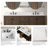Chazden 48" Freestanding Herringbone Design Single Bathroom Vanity with Engineered Stone Top-1858603322