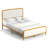Dunkin Upholstered Metal Platform Bed-2144069452
