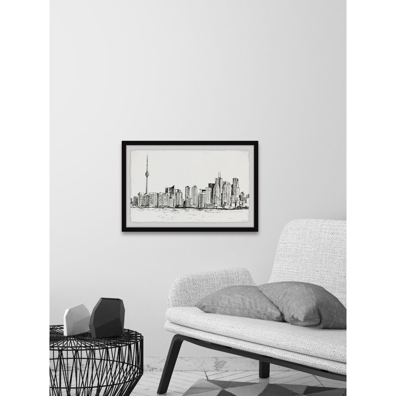 " Towering CN Tower " Painting Print, 30" H x 45" W x 1.5" D