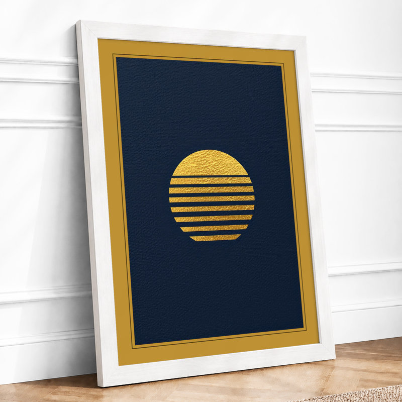 Golden Circle Minimalist - Print, A4 - 29.7 x 21.0 cm, White