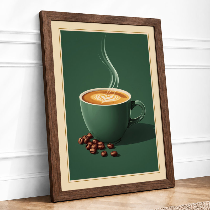Coffee Comfort Minimalist - Print, Walnut, A1 - 84.1 x 59.4 cm
