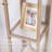 Modern Floor Lamp With Shelves, LED Light Included, Rustic Wood Stand, Glass Shelves For Display, Versatile Standing Lamp For Living Room, Bedroom, Office