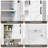  Freestanding Over The Toilet Storage Cabinet, Farmhouse Bathroom Storage With Adjustable Shelf & Barn Door-834105211