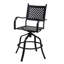 Tabouret de bar pivotant en aluminium pour patio