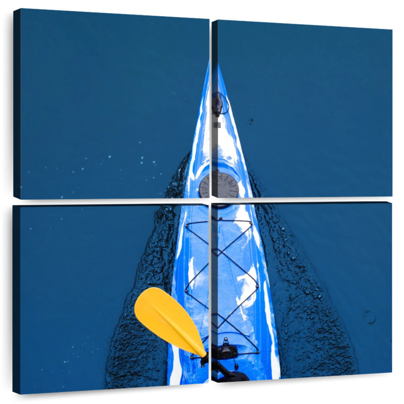 Blue Kayak, 32" H x 32" W