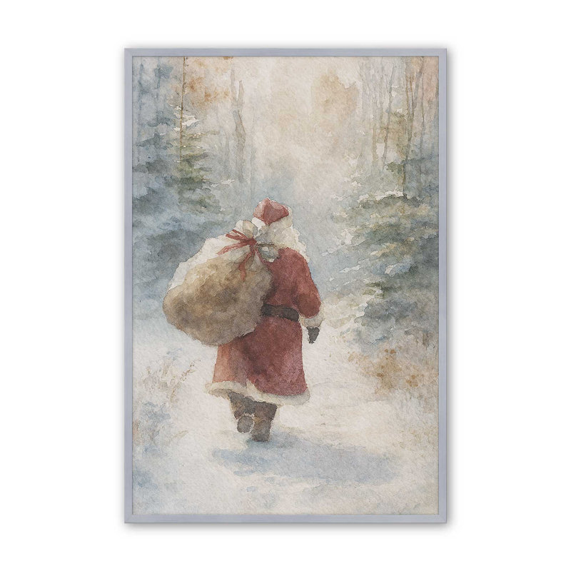 «Winter’s Journey», reproduction d'art, 12 po x 16 po, Chrome poli