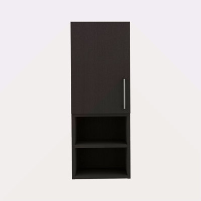 Medicine Cabinet, Two External Shelves, Metal Handle, Single Door, Two Interior Shelves