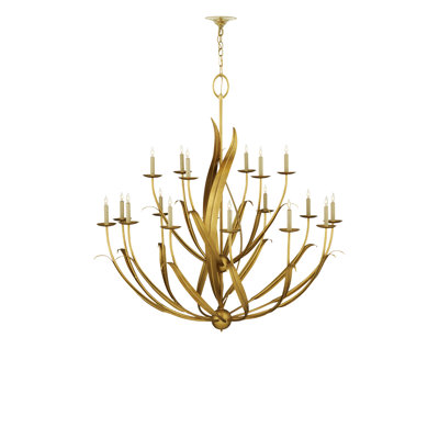 Menefee 18 - Light Wrought Iron Dimmable Chandelier
