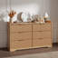 Commode double 6 tiroirs l 47,2 po