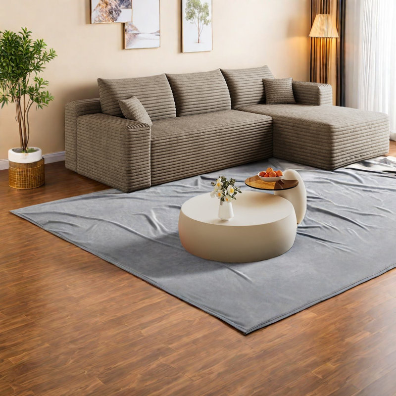 Canapé modulaire en velours côtelé 95 pouces Compression Cloud