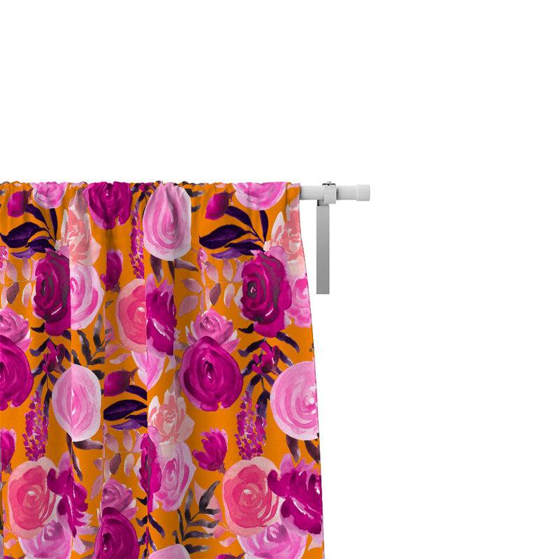 Semi Sheer Curtain Pair, 40" W x 61" L