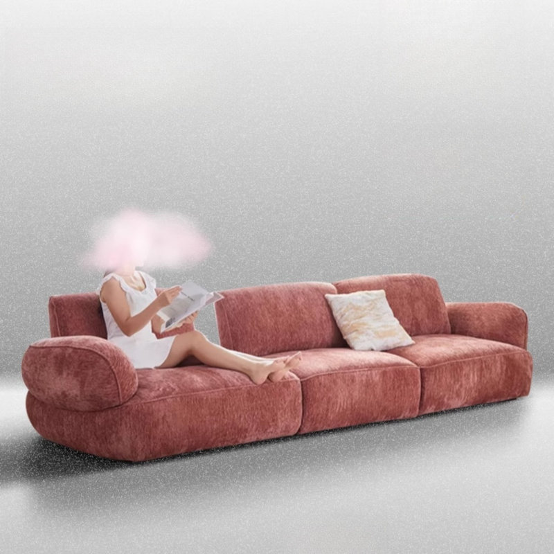 Snail Adjustable Straight Sofa, 29.92" H x 125.98" W x 47.24" D