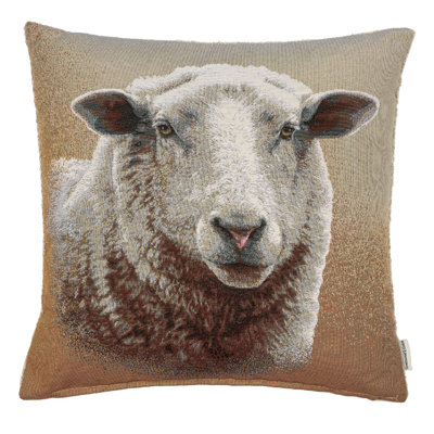 Woolliam Sheep Woven Cushion with Fibre Filler 