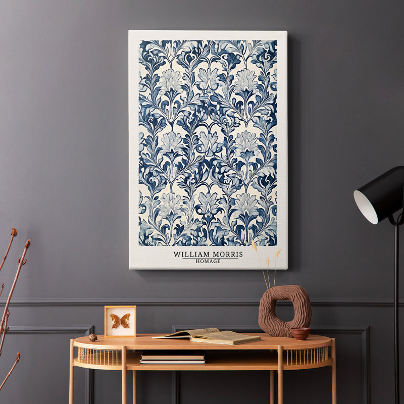 Série Wm Morris DCLxxiv - Cavas enveloppés de galerie, H 12 po x l 8 po
