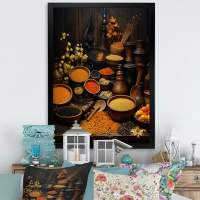 «Oriental Spices Food IV», reproduction sur toile