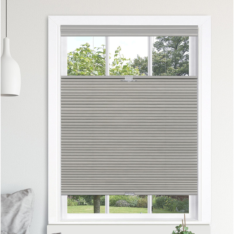 Store alvéolaire semi-diaphane, l 30 po x L 64 po, Gris tourterelle