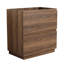 Meuble-lavabo 30 po sans lavabo, armoire encastrée moderne à 2 tiroirs, bois d'ingénierie, brun, meuble-lavabo longue durée, tiroir double autoportant, à la mode et fonctionnel