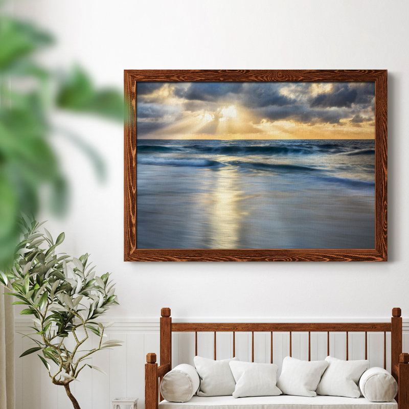 Cloudscape Shore - Photographie de cadre photo sur toile, H 31,5 po x l 23,5 po x P 1,5 po, Érable
