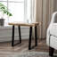 Solid Wood Top Sled Side Table-399416697