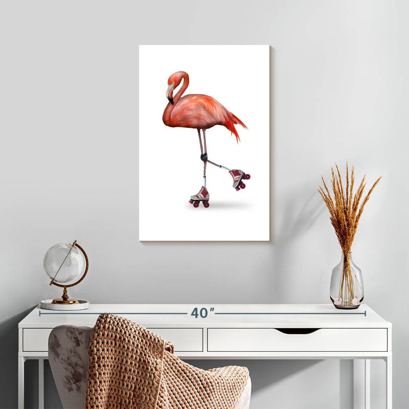 Patin à roulettes Flamingo, H 24 po x l 16 po