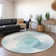 Premium Machine Washable Cerrito AMF544 Teal Rug