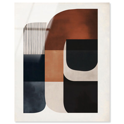 Intersecting Arcs I Acrylic Print Midcentury Art by Art Remedy