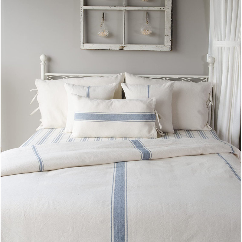 Housse et insert rectangulaires en coton, Crème