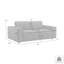 Causeuse moderne en cuir gris anthracite de 76 po Cramer-414454235