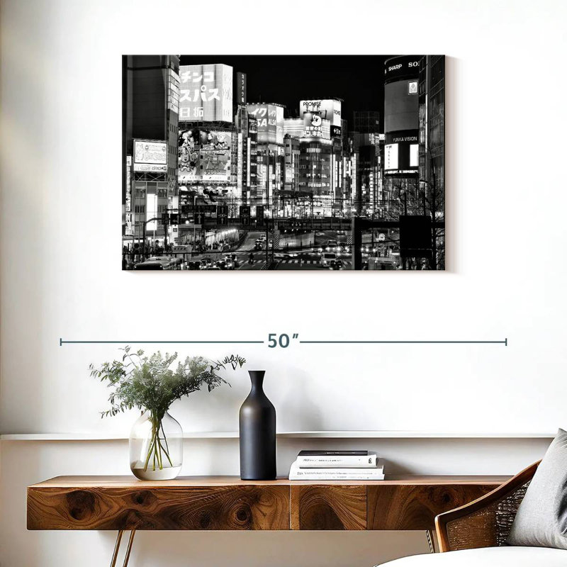 Sireci Shinjuku Tokyo At Night, 24" H x 36" W