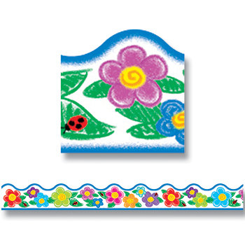 Bordure de salle de classe à coupe-fleurs incroyable