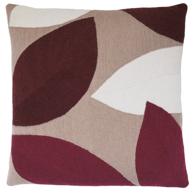 Petal Hand-Embroidered Chain Stitch Pillow