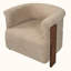 Fauteuil d'appoint incurvé de 31,69 pouces avec pieds verticaux-980355555