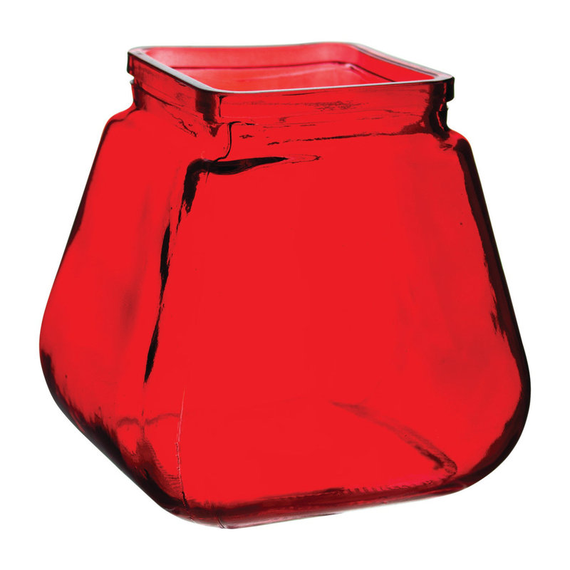 Ruby Rosie Posie Vase, 5.50" H x 5" W x 5" D