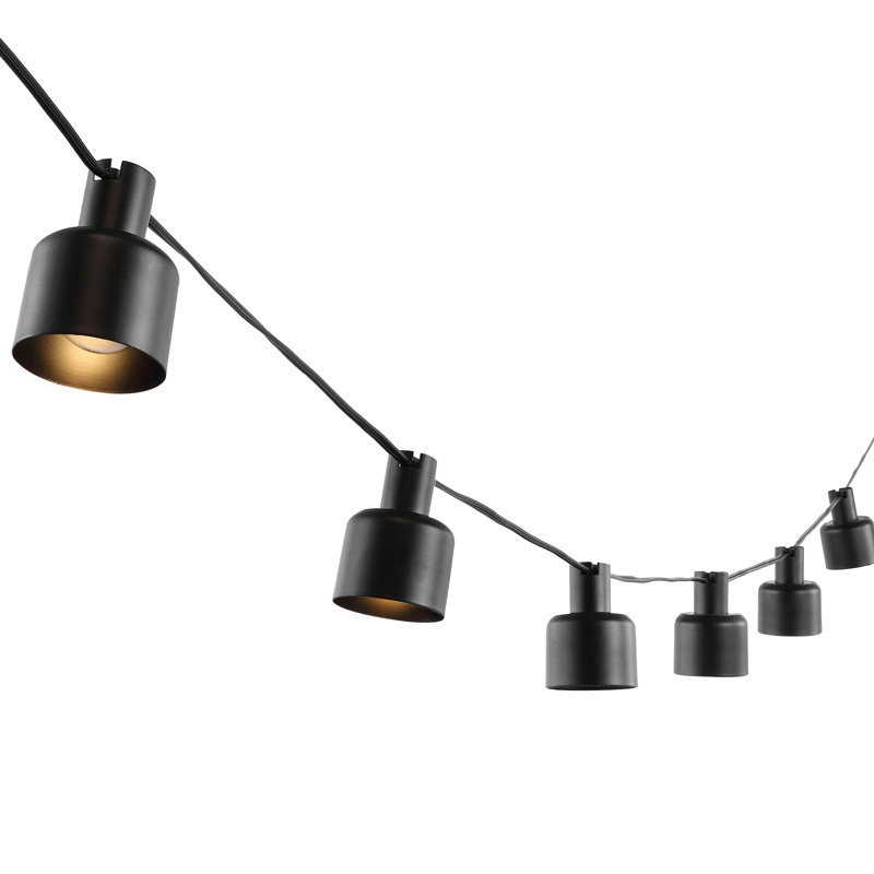 Walthall 120" Outdoor 10 - Bulb Standard String Light (End to End Connectable)