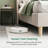 Begie Linen Upholstered Bed With USB Charging, Solid Wood Slats & Metal Frame-309232652