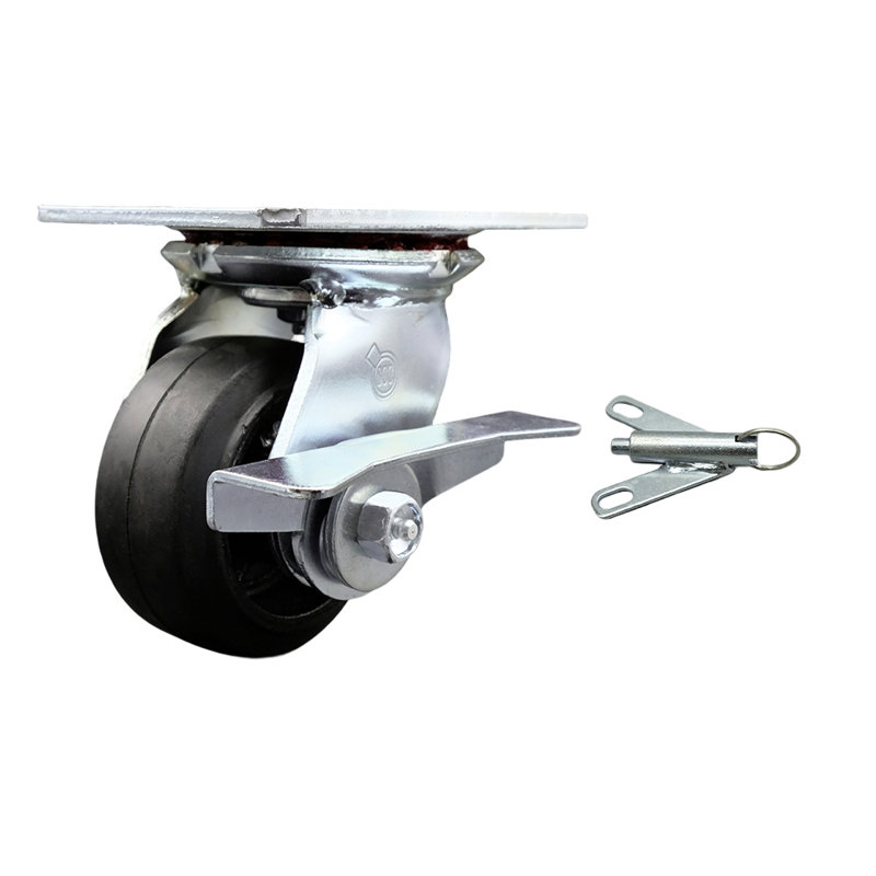 Rubber on Steel Caster