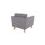 Armchair with Wooden Legs In Scandinavian Style -69378168