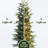 5Ft Pre-Lit Artificial Pine Christmas Tree with Pinecones & Brown Square Pot