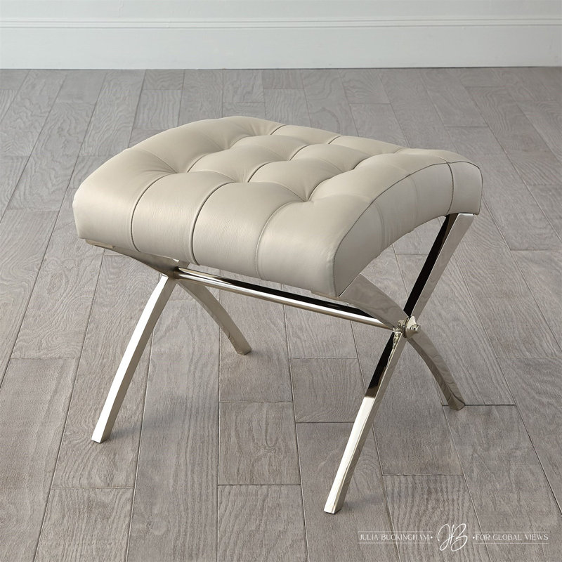 Scarlet Stool, Nickel, Gray
