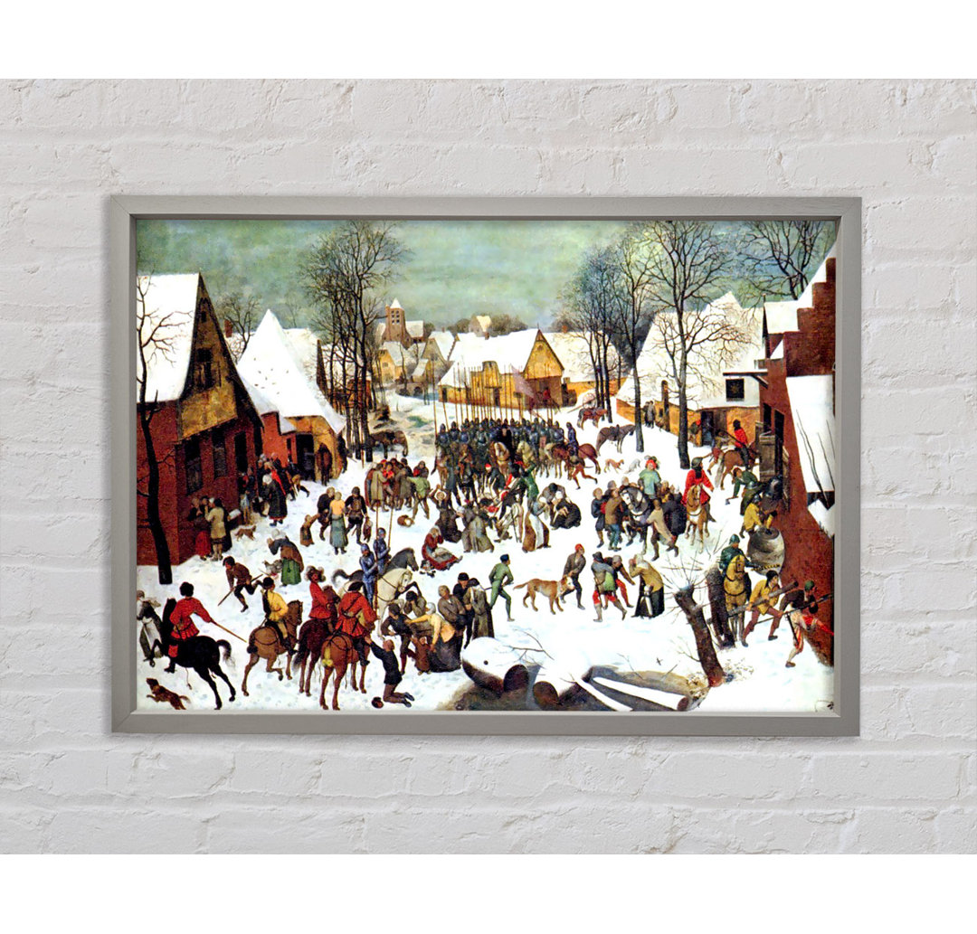 Pieter Bruegel Kindermord in Bethlehem - Einzelner Bilderrahmen Kunstdrucke auf Leinwand