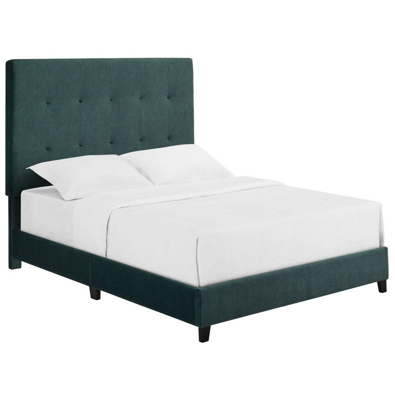 Lit pour la chambre à coucher grand lit en tissu d'ameublement en velours