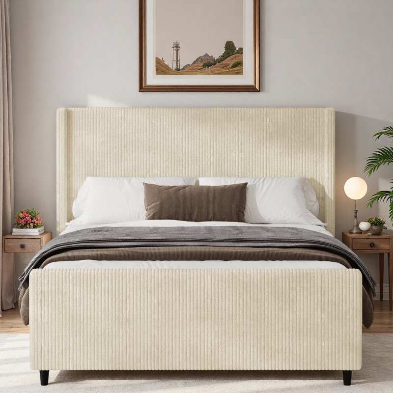 Lit tapissier Corduroy, Grand lit