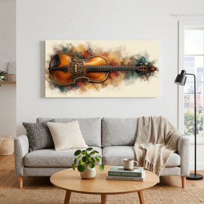 Violin Art Canvas Wall Art Set Of 1