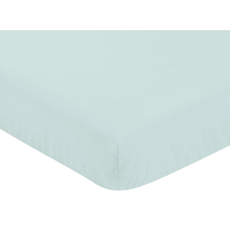 Aqua and Grey Sloth Collection 4 Piece Crib Bedding Set