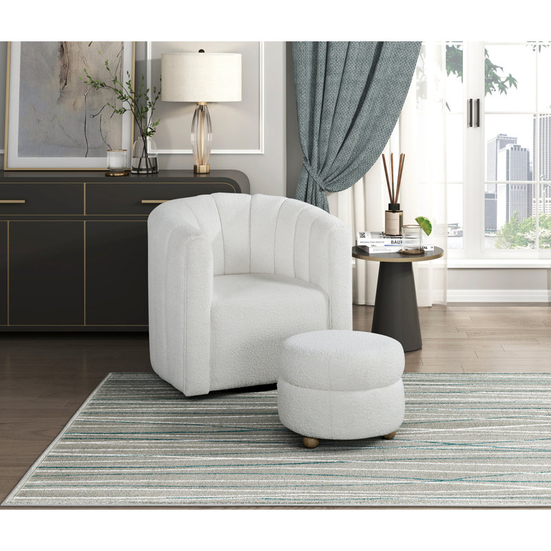 Chaise pivotante moderne et contemporaine, Blanc