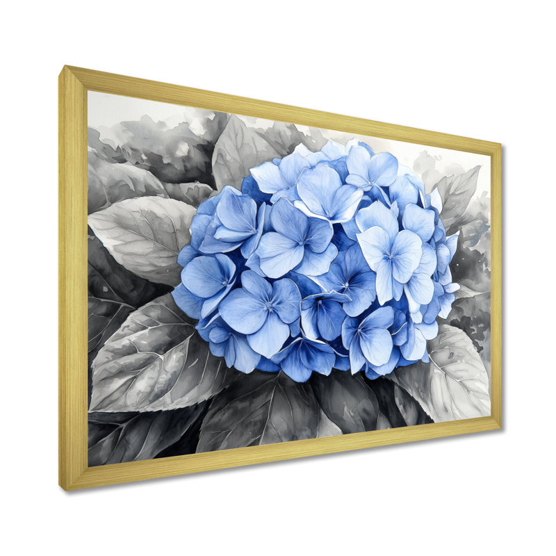 Ingersoll - Floral Wall Art, H 24 po x l 32 po, Picture Frame Print, Doré