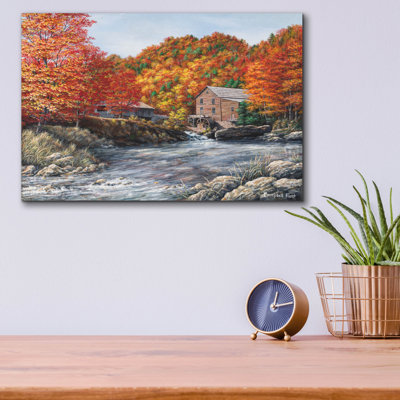  'Glade Creek Grist Mill' by Campbell Frost Acrylic Glass Wall Art, 16" x 12"