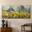 Lanscape Study Series CV - Ensemble de 3 toiles tendues avec châssis - Prêt à être accroché-276379701