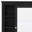 Armoire de rangement murale moderne avec portes miroir et 6 tablettes ouvertes Modern-264910849